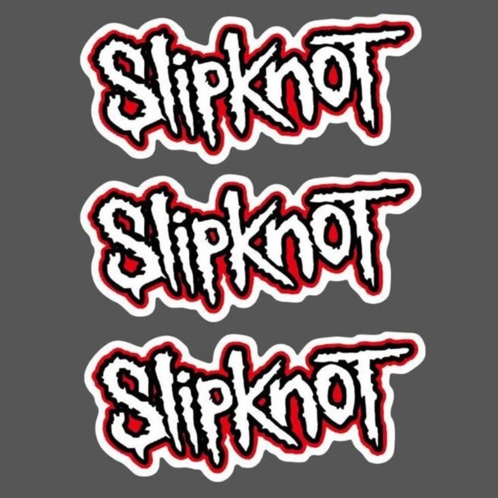 (3) CLASSIC SLIPKNOT BAND STICKERS LOT METAL PUNK